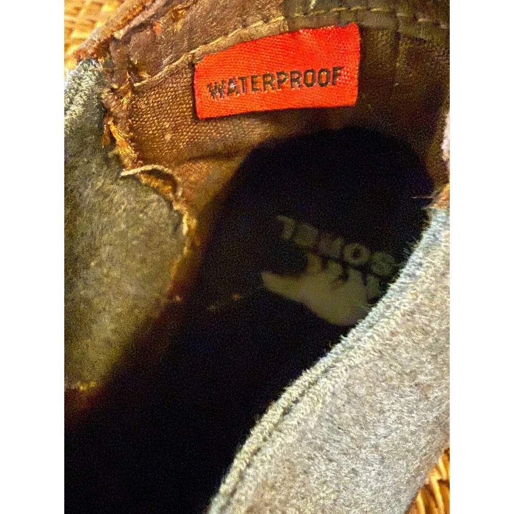 Sorel Emelie Chelsea Boots Women's Brown Waterproof Leather Ankle‎ Lug Sole